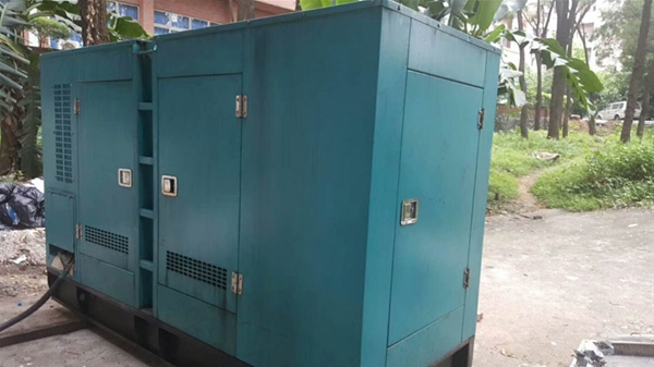 清遠市某工廠發電機出租實例